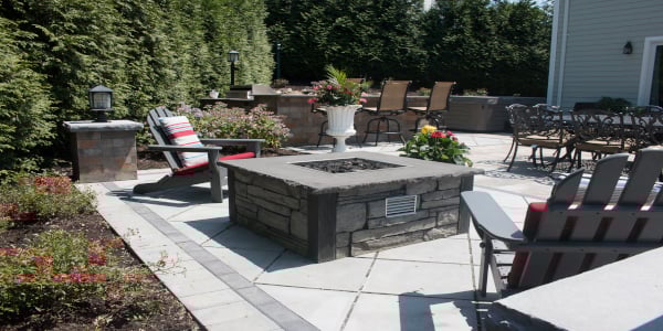 Backyard Fire Pit Area